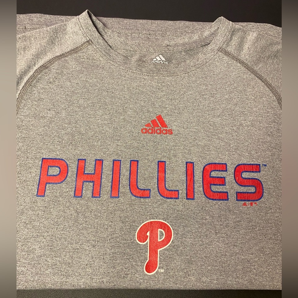 Boys adidas Phillies CLIMALITE T-shirt L/14